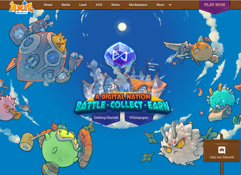 Axie infinity Axie infinity - ХаĐŧĐ°Ņ Đ¸ĐˇĐ˛ĐĩŅŅĐŊĐ°Ņ Đ¸ĐŗŅа в ĐŧиŅĐĩ NFT