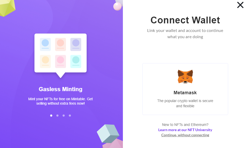Mintable MetaMask
