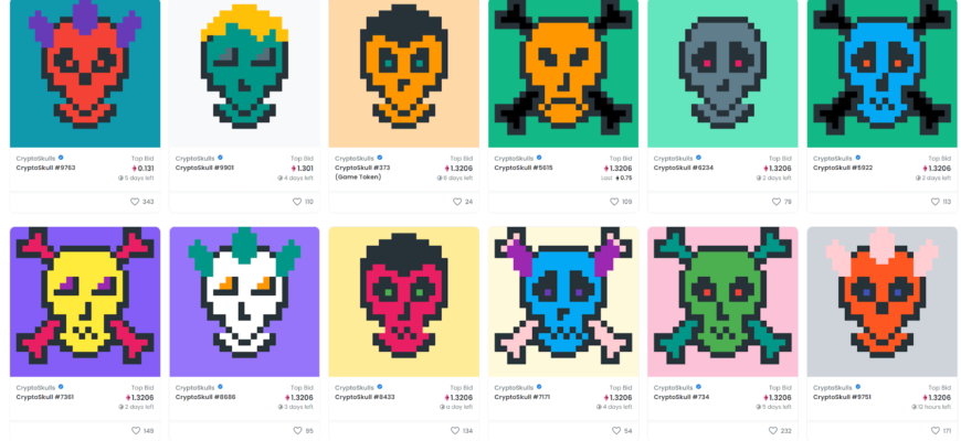 CryptoSkulls NFT ĐēĐžĐģĐģĐĩĐēŅиŅ