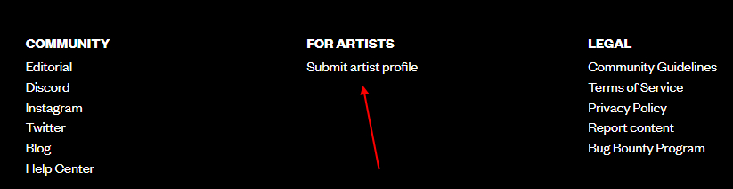 Submit artist profile Superrare