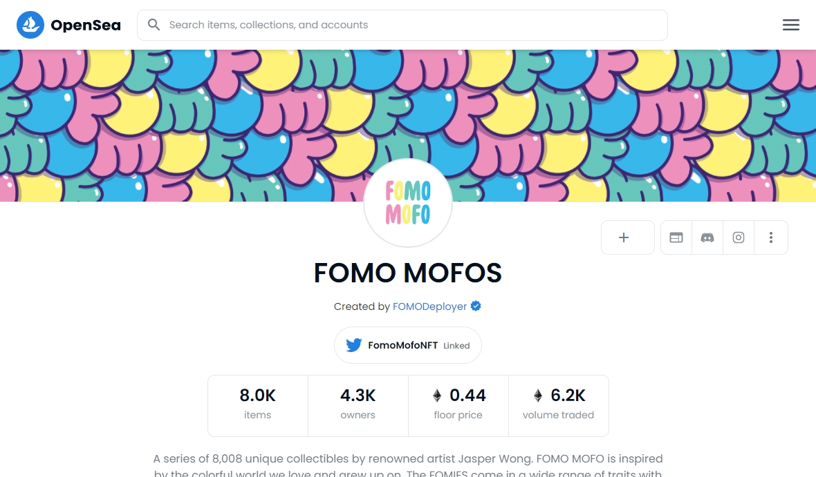 FOMO MOFOS opensea