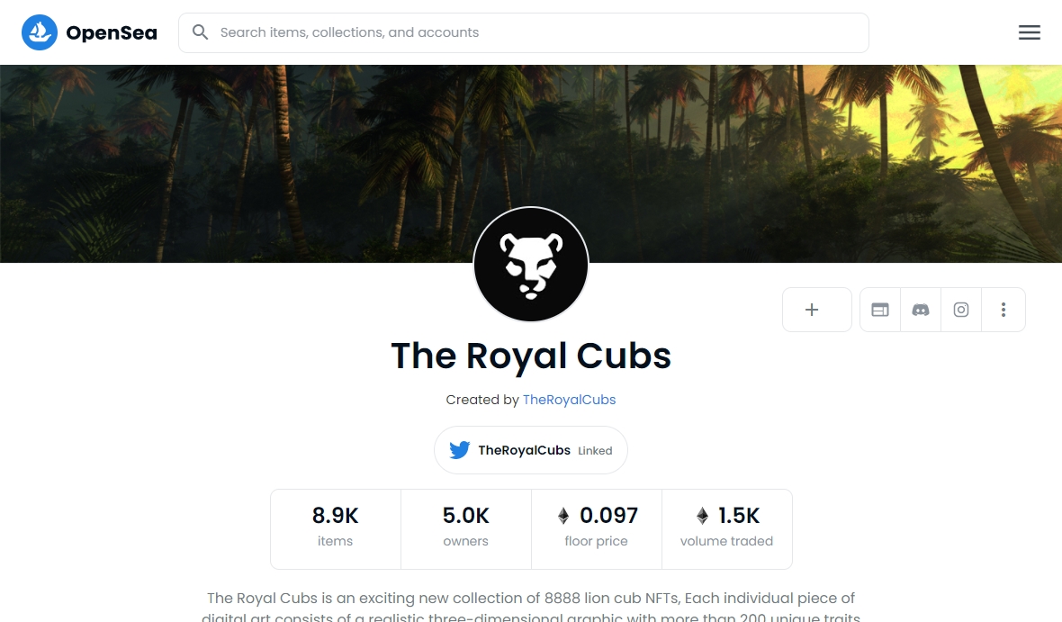 The Royal Cubs opensea