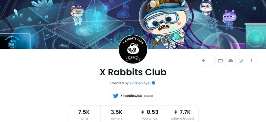 X Rabbits Club opensea