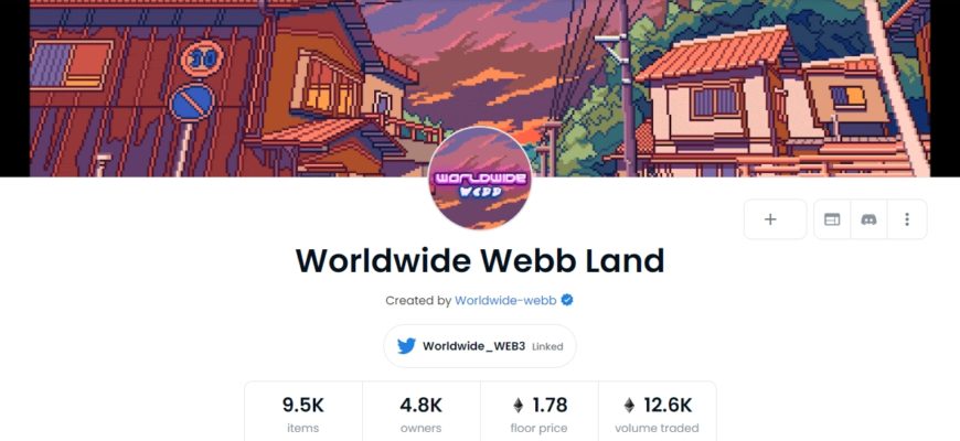 Worldwide Webb Land opensea