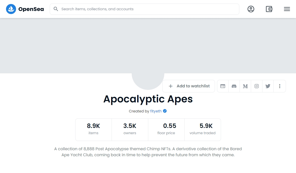 Apocalyptic Apes opensea