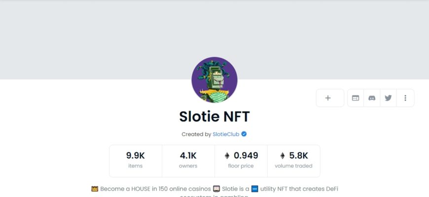 Slotie NFT opensea