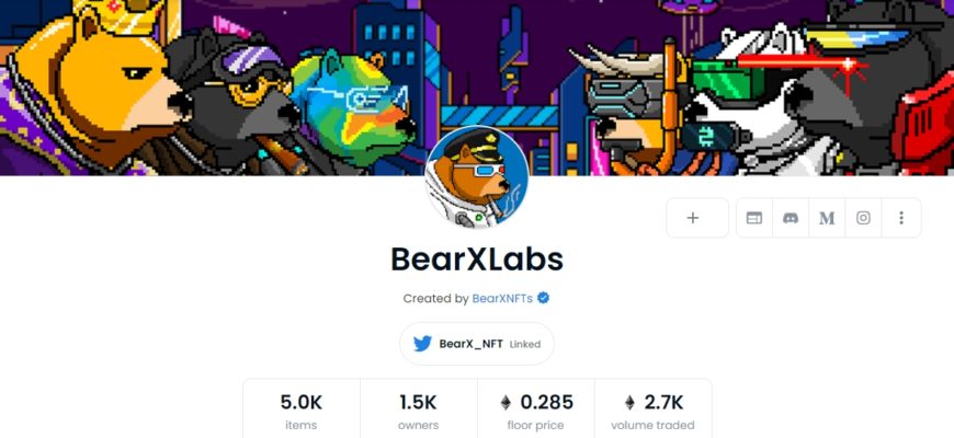 BearXLabs ĐēĐžĐģĐģĐĩĐēŅĐ¸Ņ opensea