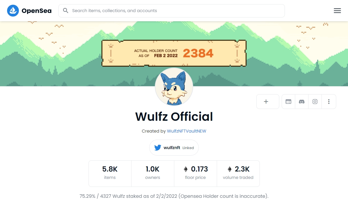 Wulfz Official opensea