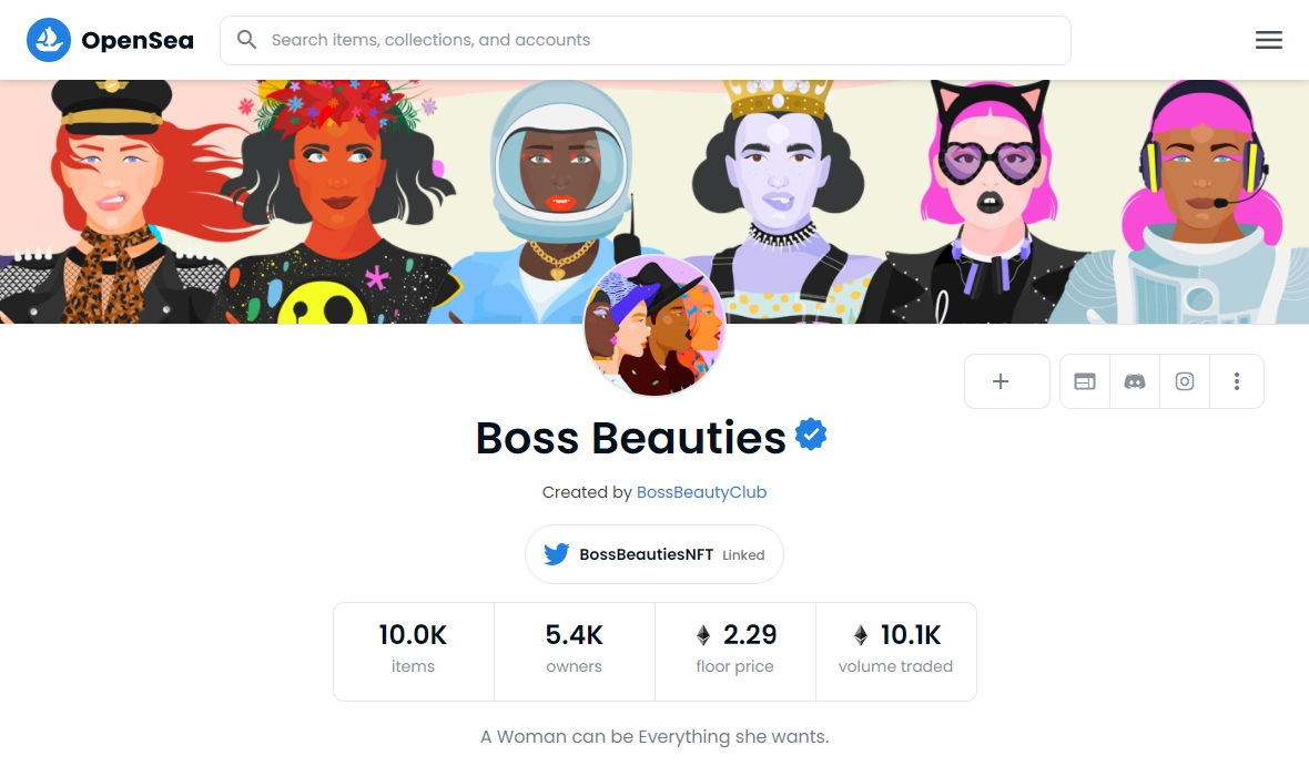 Boss Beauties opensea