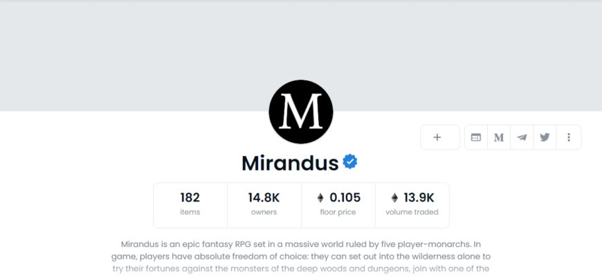 Mirandus ĐēĐžĐģĐģĐĩĐēŅĐ¸Ņ ĐŊŅŅ