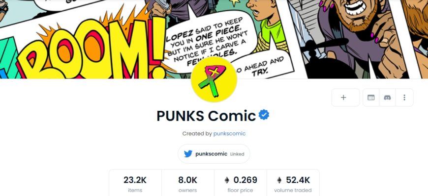 PUNKS Comic opensea