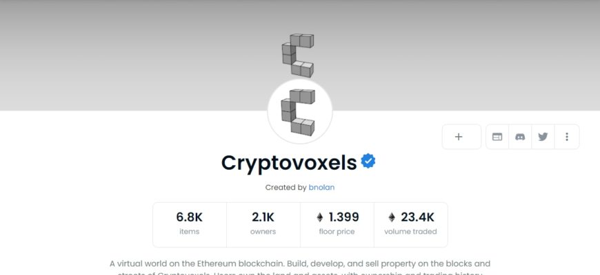 Cryptovoxels nft opensea