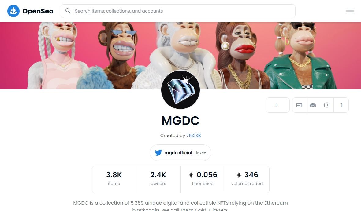 MGDC opensea