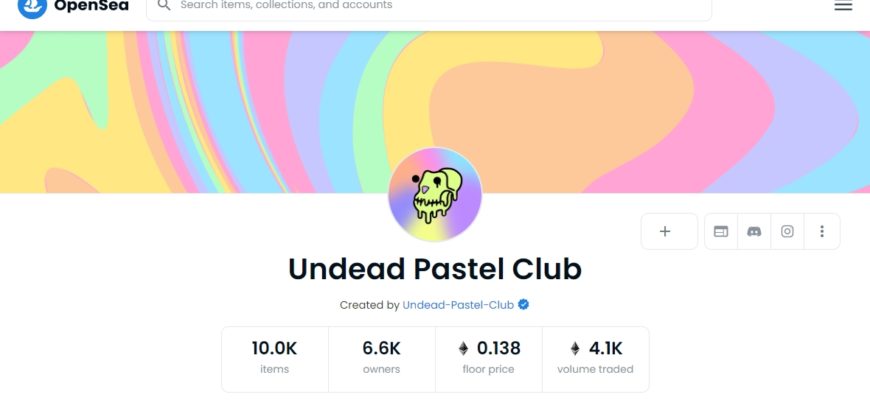 Undead Pastel Club opensea