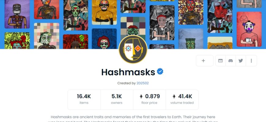 Hashmasks opensea