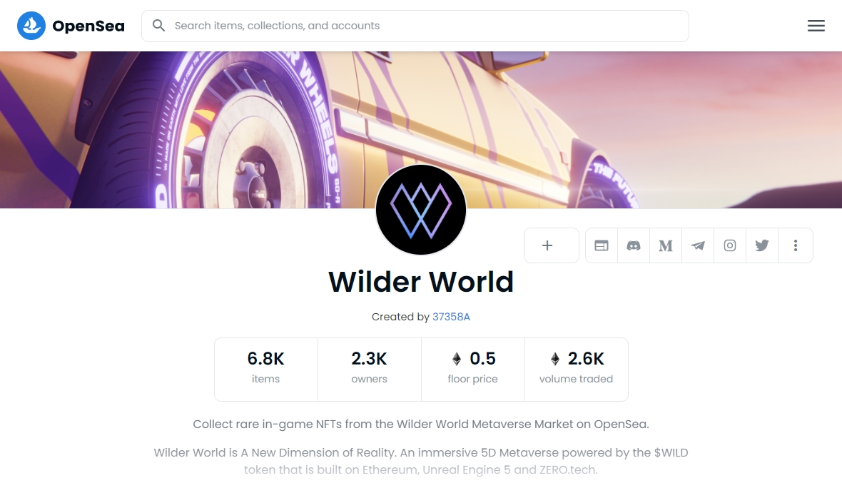 Wilder World nft ĐēĐžĐģĐģĐĩĐēŅиŅ