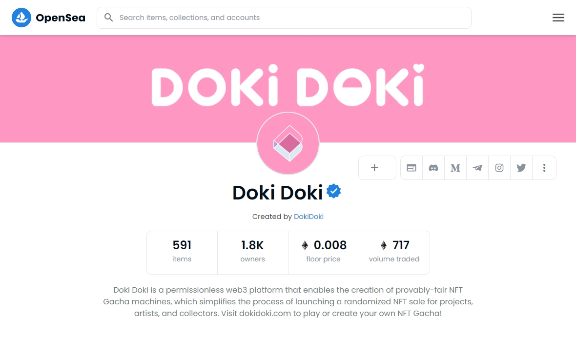 Doki Doki nft ĐēĐžĐģĐģĐĩĐēŅиŅ