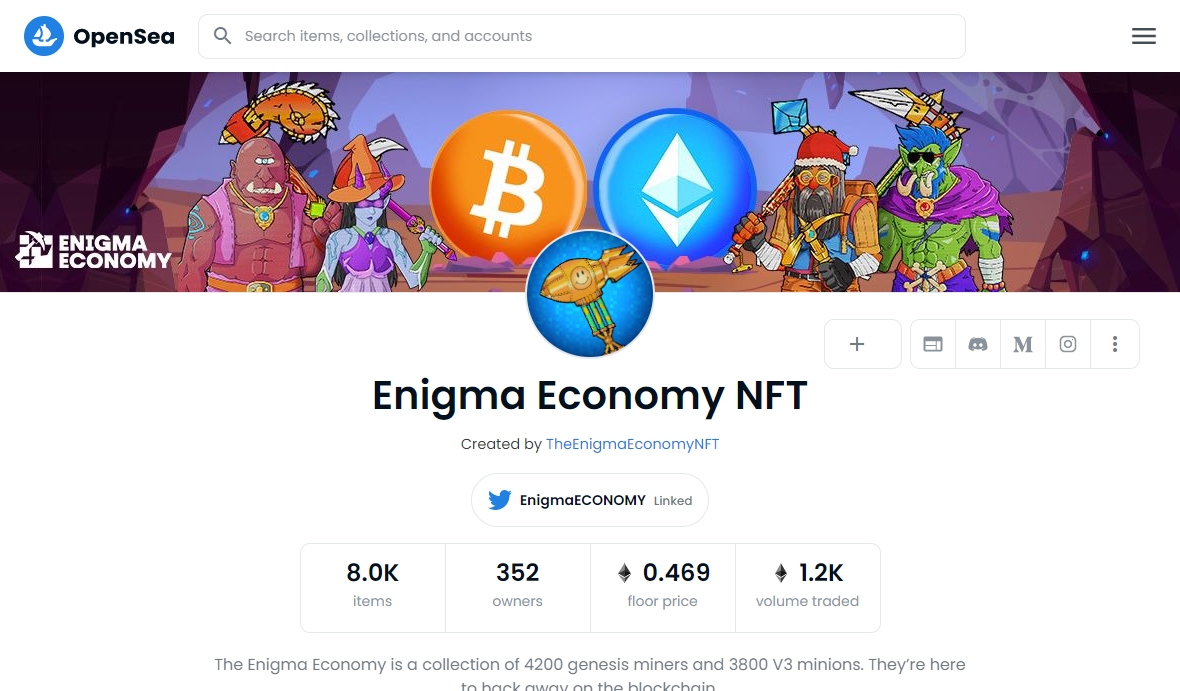 Enigma Economy NFT opensea
