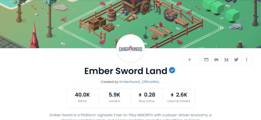Ember Sword Land opensea