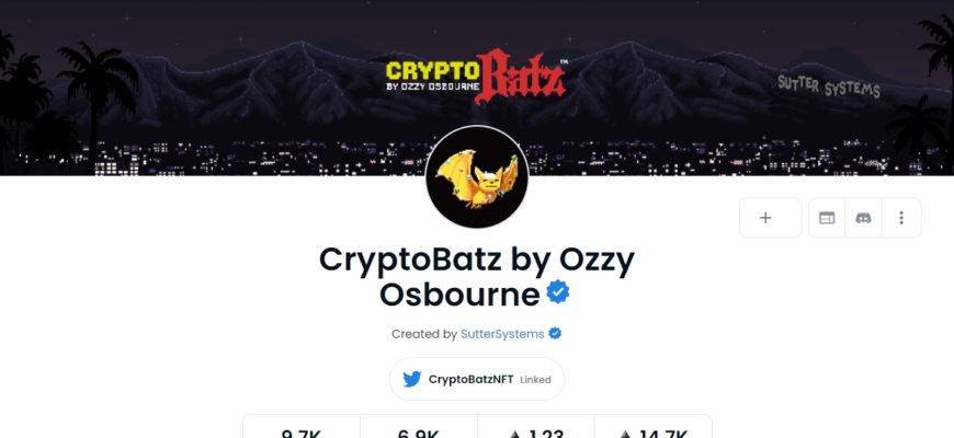 CryptoBatz by Ozzy Osbourne opensea