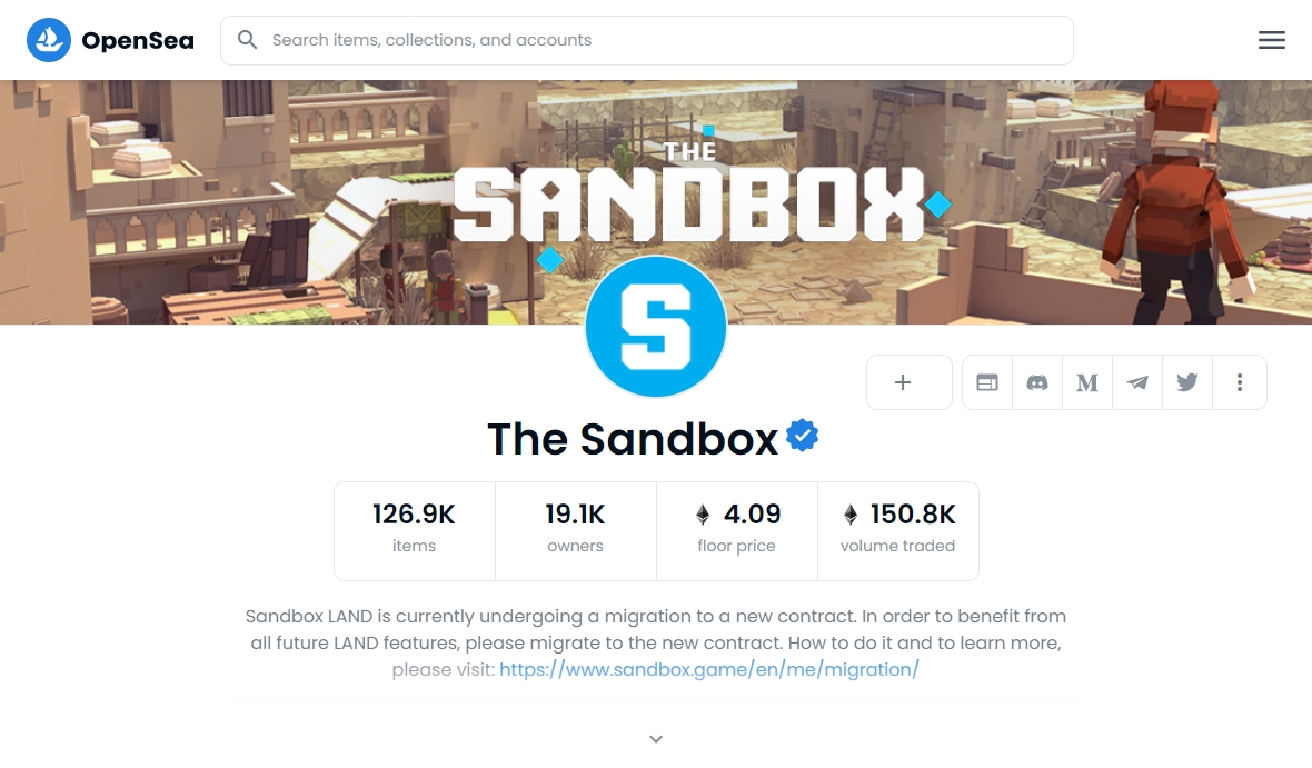 The Sandbox ĐēĐžĐģĐģĐĩĐēŅĐ¸Ņ nft