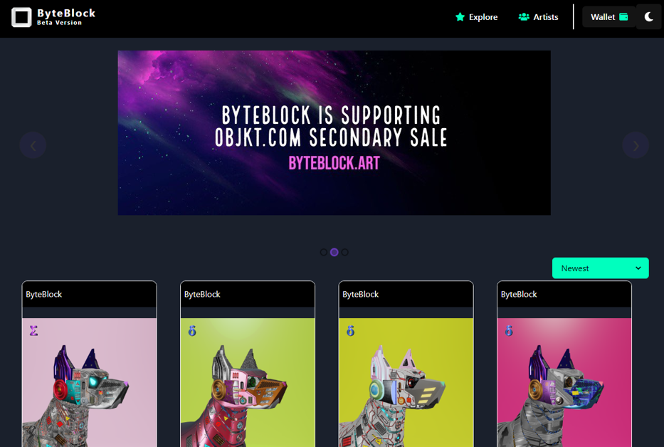 Byteblock ĐŧаŅĐēĐĩŅĐŋĐģĐĩĐšŅ nft