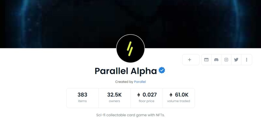 Parallel Alpha opensea