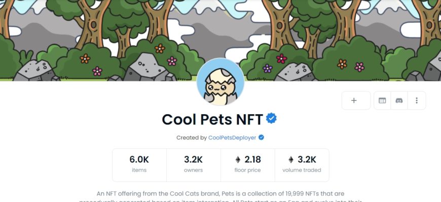 Cool Pets NFT opensea