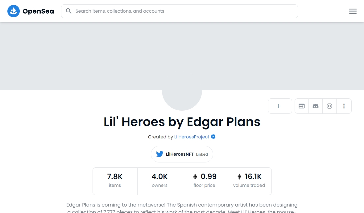 Lil' Heroes by Edgar Plans opensea
