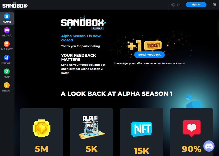 Sandbox nft игра с земельными участками