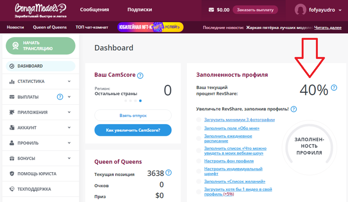 40% revshare ĐŊа bongacams