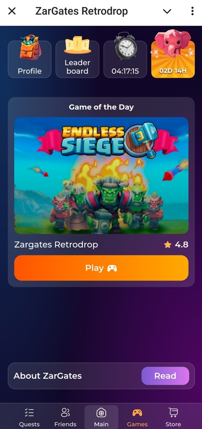 ZarGates Retrodrop